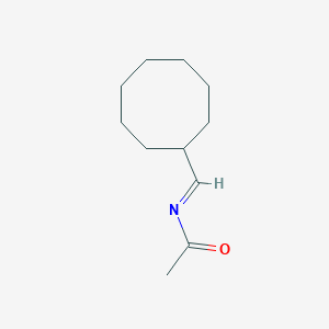 molecular formula C11H19NO B13788179 N-(cyclooctylmethylidene)acetamide 