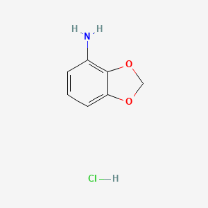 molecular formula C7H8ClNO2 B1378818 Benzo[d][1,3]dioxol-4-amine hydrochloride CAS No. 1461707-76-5