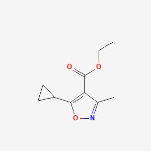 molecular formula C10H13NO3 B1378823 5-环丙基-3-甲基-1,2-恶唑-4-羧酸乙酯 CAS No. 1461707-89-0