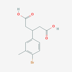 B1378825 3-(4-Bromo-3-methylphenyl)pentanedioic acid CAS No. 1797015-21-4
