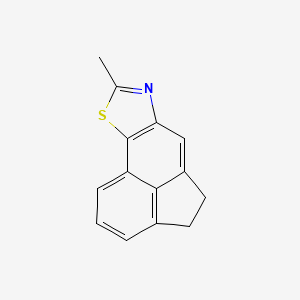 molecular formula C14H11NS B13788285 Acenaphtho[4,5-d]thiazole,4,5-dihydro-8-methyl-(7ci) 