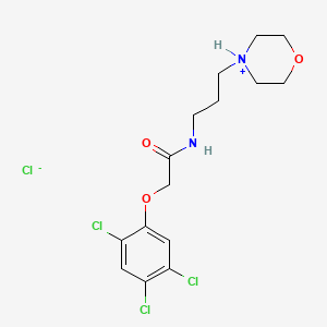 molecular formula C15H20Cl4N2O3 B13788315 N-(3-(4-Morpholinyl)propyl)-2-(2,4,5-trichlorophenoxy)acetamide hydrochloride CAS No. 86746-01-2