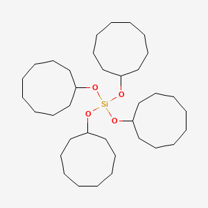 molecular formula C36H68O4Si B13788319 Tetrakis(cyclononyloxy)silane CAS No. 67939-80-4