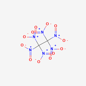 molecular formula C2N6O12 B13788336 Hexanitroethane CAS No. 918-37-6