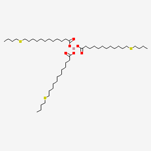 molecular formula C48H93BiO6S3 B13788355 Bismuth tris[12-(butylthio)dodecanoate] CAS No. 6591-57-7