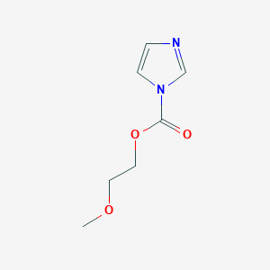 molecular formula C7H10N2O3 B13788395 2-Methoxyethyl 1H-imidazole-1-carboxylate CAS No. 86321-17-7