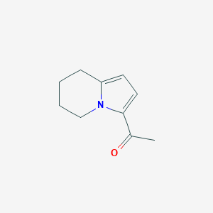 molecular formula C10H13NO B137884 1-(5,6,7,8-Tetrahydroindolizin-3-yl)ethanone CAS No. 156237-92-2