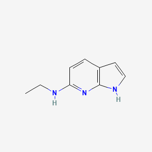 molecular formula C9H11N3 B13788401 N-ethyl-1H-pyrrolo[2,3-b]pyridin-6-amine CAS No. 918510-54-0