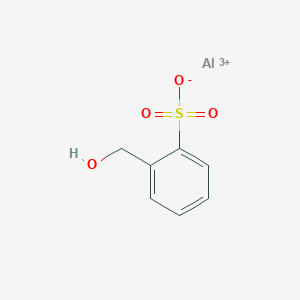 molecular formula C7H7AlO4S+2 B13788409 Aluminum;2-(hydroxymethyl)benzenesulfonate 