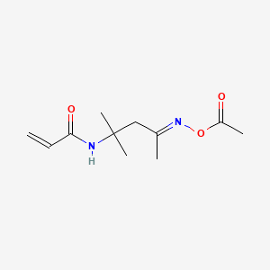 molecular formula C11H18N2O3 B13788436 Diacetone acrylamide oxime acetate CAS No. 68109-74-0