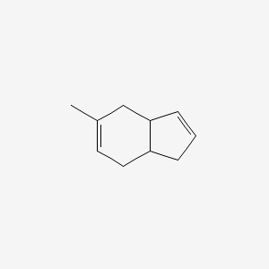 molecular formula C10H14 B13788469 Indene, 5-methyl-3a,4,7,7a-tetrahydro CAS No. 7395-89-3