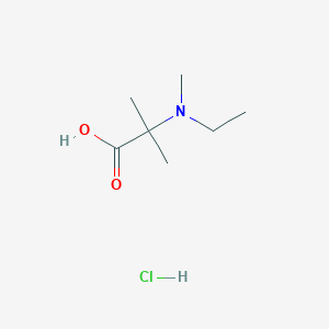 molecular formula C7H16ClNO2 B1378853 盐酸 2-[乙基(甲基)氨基]-2-甲基丙酸 CAS No. 1423031-52-0