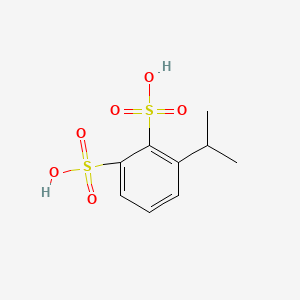 molecular formula C9H12O6S2 B13788556 Cumenedisulfonic acid CAS No. 93904-94-0