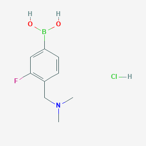 {4-[(Dimethylamino)methyl]-3-fluorophenyl}boronic acid hydrochloride