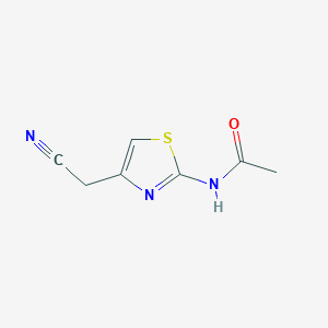 molecular formula C7H7N3OS B13788583 Acetamide,N-[4-(cyanomethyl)-thiazol-2-YL]- 