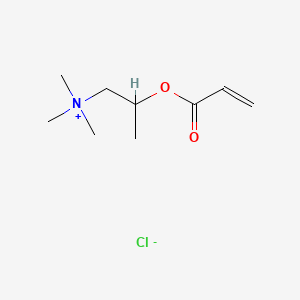 molecular formula C9H18ClNO2 B13788595 Trimethyl-2-[(1-oxoallyl)oxy]propylammonium chloride CAS No. 93919-29-0