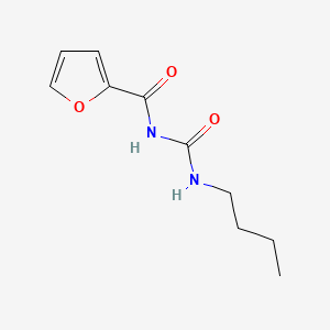 molecular formula C10H14N2O3 B13788635 Urea, 1-butyl-3-(2-furoyl)- CAS No. 78371-88-7