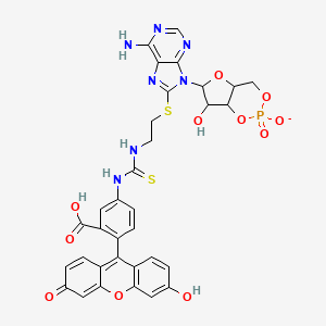molecular formula C33H27N7O11PS2- B13788704 8-[Fluo]-cAMP 
