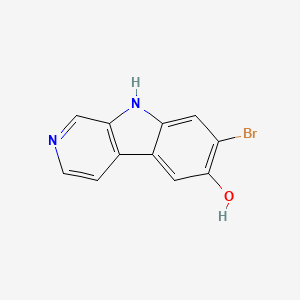 molecular formula C11H7BrN2O B13788706 7-bromo-9H-pyrido[3,4-b]indol-6-ol CAS No. 88704-38-5