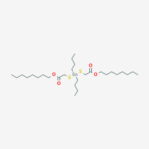 molecular formula C28H56O4S2Sn B13788736 Dibutyltin-bis-(iso-octylthioglycolate) CAS No. 2781-09-1
