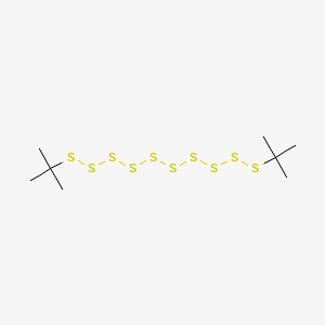 molecular formula C8H18S10 B13788740 Di-tert-butyldecasulfane CAS No. 7390-75-2