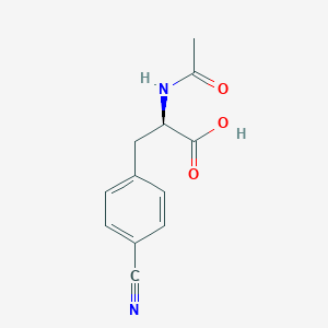 molecular formula C12H12N2O3 B137888 (R)-2-Acetamido-3-(4-cyanophenyl)propanoic acid CAS No. 146664-09-7