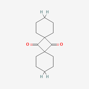 molecular formula C14H20O2 B13788821 Dispiro[5.1.5.1]tetradecane-7,14-dione CAS No. 950-21-0