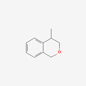 molecular formula C10H12O B13788835 3,4-Dihydro-4-methyl-1H-2-benzopyran CAS No. 26164-08-9