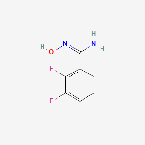 molecular formula C7H6F2N2O B13788847 2,3-Difluoro-N-hydroxy-benzamidine 