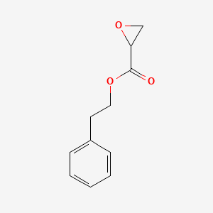molecular formula C11H12O3 B13788860 Oxiranecarboxylic acid, 2-phenylethyl ester CAS No. 68892-14-8