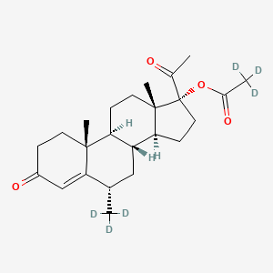 molecular formula C24H34O4 B13788879 Medroxy Progesterone-d6 17-Acetate 