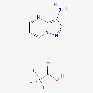 Pyrazolo[1,5-a]pyrimidin-3-amine; trifluoroacetic acid