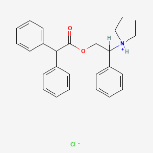 molecular formula C26H30ClNO2 B13788911 Diphenylacetic acid beta-(diethylamino)phenethyl ester hydrochloride CAS No. 96072-76-3