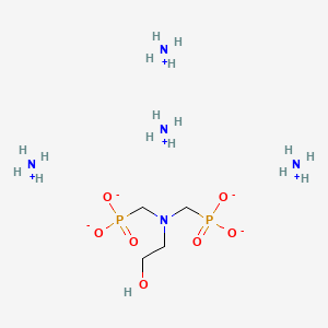 molecular formula C4H25N5O7P2 B13788912 Tetraammonium (((2-hydroxyethyl)imino)bis(methylene))bisphosphonate CAS No. 94113-38-9