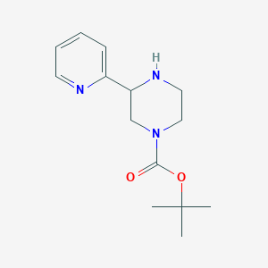 molecular formula C14H21N3O2 B1378892 Tert-butyl 3-(pyridin-2-YL)piperazine-1-carboxylate CAS No. 886770-90-7