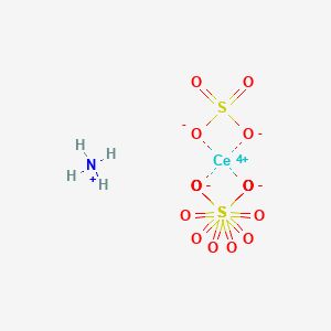 molecular formula CeH4NO16S4-3 B13788931 Azanium;cerium(4+);tetrasulfate 