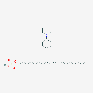 molecular formula C28H59NO4S B13788937 Cyclohexyldiethylammonium octadecyl sulphate CAS No. 65151-82-8