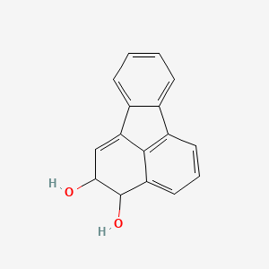 molecular formula C16H12O2 B13788941 2,3-Dihydro-2,3-dihydroxyfluoranthene CAS No. 83606-69-3