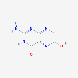 molecular formula C6H7N5O2 B13789008 2-Amino-6-hydroxy-6,7-dihydropteridin-4(1H)-one CAS No. 87877-67-6