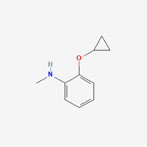 molecular formula C10H13NO B1378905 2-Cyclopropoxy-N-methylaniline CAS No. 1243439-17-9
