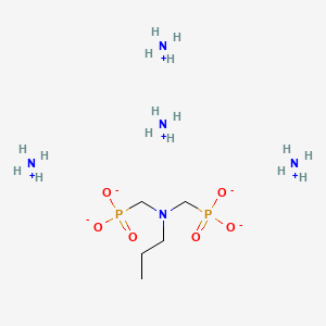 molecular formula C5H27N5O6P2 B13789052 Tetraammonium ((propylimino)bis(methylene))diphosphonate CAS No. 94202-03-6
