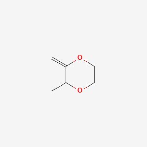 molecular formula C6H10O2 B13789077 2-Methyl-3-methylene-1,4-dioxane CAS No. 28125-74-8