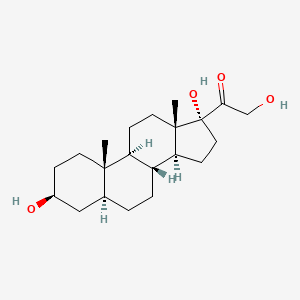 molecular formula C21H34O4 B13789120 Allopregnane-3beta,17alpha,21-triol-20-one CAS No. 516-47-2