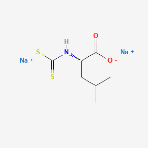molecular formula C7H11NNa2O2S2 B13789141 Leucine, N-(dithiocarboxy)-, L-, disodium salt CAS No. 75808-45-6