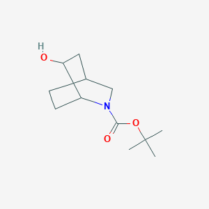 molecular formula C12H21NO3 B1378916 2-Boc-6-hydroxy-2-azabicyclo[2.2.2]octane CAS No. 1311391-25-9