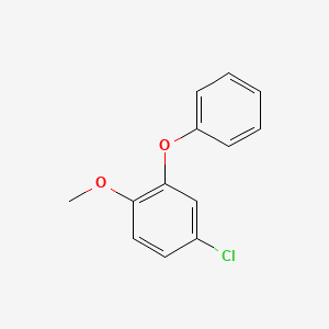molecular formula C13H11ClO2 B13789160 4-Chloro-1-methoxy-2-phenoxybenzene CAS No. 847348-15-6