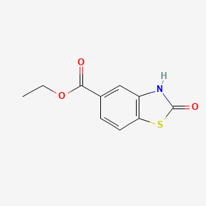 molecular formula C10H9NO3S B13789196 Ethyl 2-oxo-2,3-dihydro-1,3-benzothiazole-5-carboxylate 