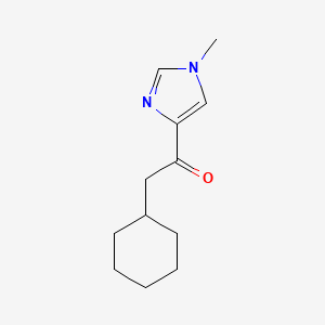 molecular formula C12H18N2O B13789217 1-Methyl-4-(cyclohexylacetyl)imidazole CAS No. 69393-35-7