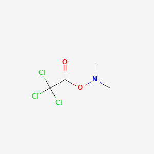 molecular formula C4H6Cl3NO2 B13789236 N,N-Dimethyl-O-trichloroacetylhydroxylamine CAS No. 73941-27-2