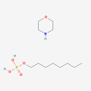 molecular formula C12H28NO5P B13789237 Octyl dihydrogen phosphate--morpholine (1/1) CAS No. 65151-85-1
